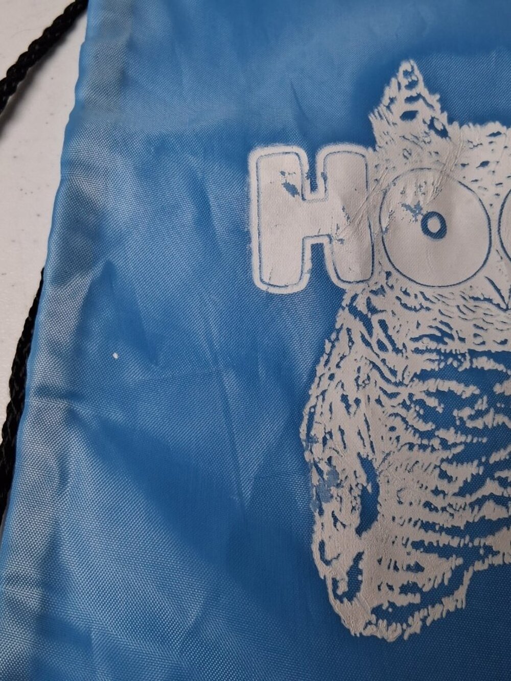 Hooters Atlantic City Cinch Sack Bag Tote Blue Owl Bar Restaurant Tote NJ - Picture 8 of 9